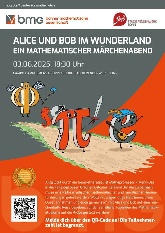 Poster Alice und Bob im Wunderland