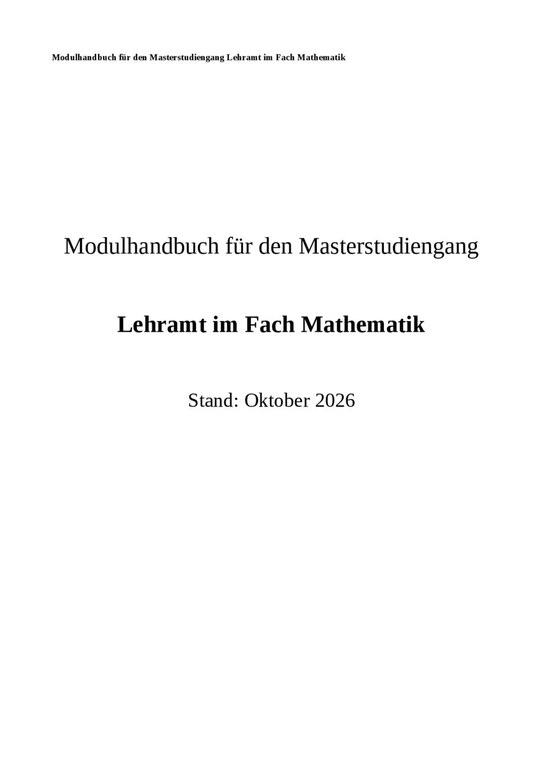 LAMathM-Modulhandbuch